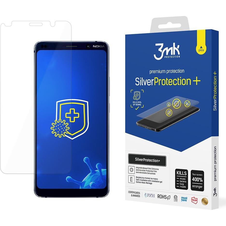 3MK Nokia 9 Pureview – SilverProtection+ (1 Stück, Nokia 9 PureView), Smartphone Schutzfolie, Silber