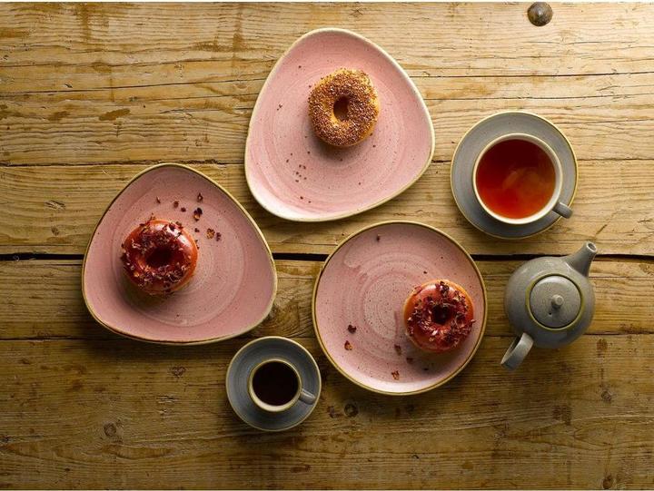 Immagine prodotto Churchill Piastra a triangolo di petalo rosa stonecast piatto piatto 22.9cm (1 x, 22.90 cm)