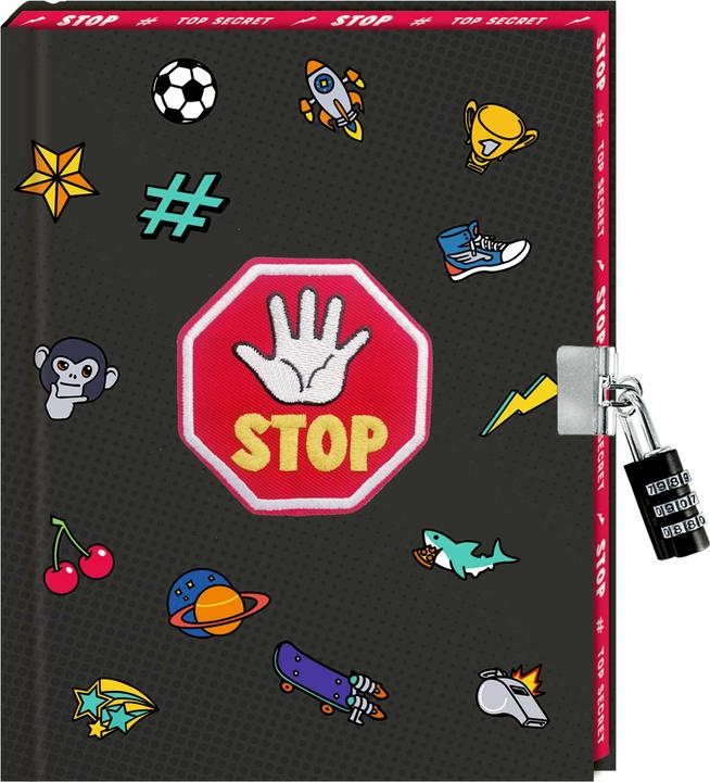 Actual product image Diary: STOP - Top Secret (Plain, Hardcover)