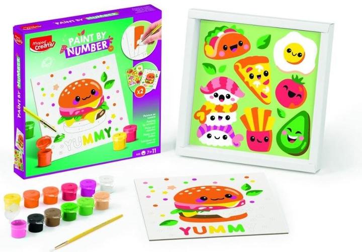 Produktbild Maped Kreativ-Set Malen nach Zahlen KAWAI FOOD SALTY