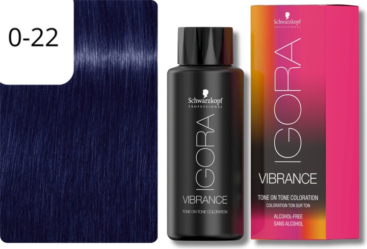 Actual product image Schwarzkopf Professional IGORA Vibrance Hair Tint NEW (0-22 Ash concentrate)