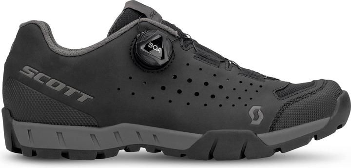 Black, matt black-anthracite grey