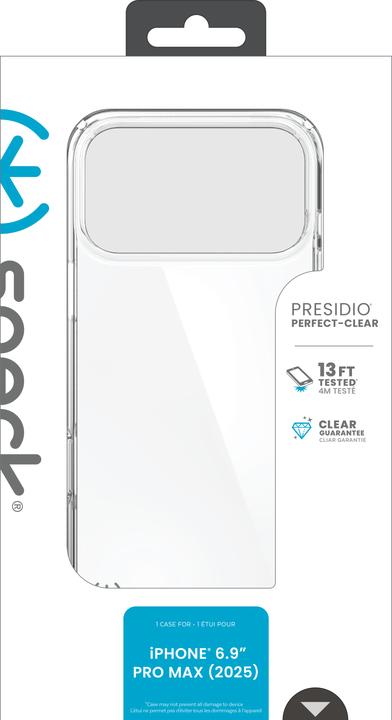 Immagine prodotto speck Presidio Perfect Clear Apple iPhone 17 Pro Max Clear - with Microban (Apple iPhone 17 Pro Max)