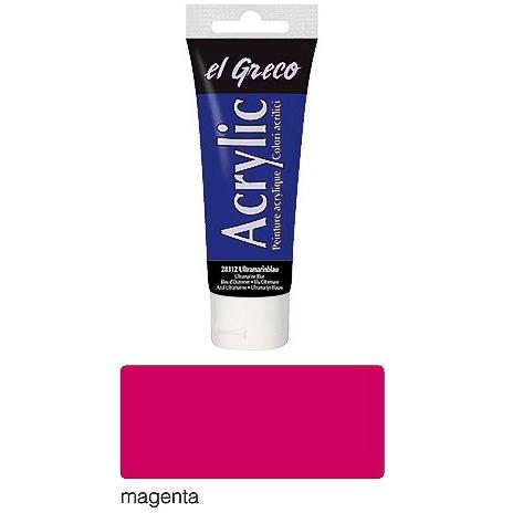 Kreul, Künstlerfarbe + Bastelfarbe, el Greco Acrylic 75ml (Magenta, 75 ml)