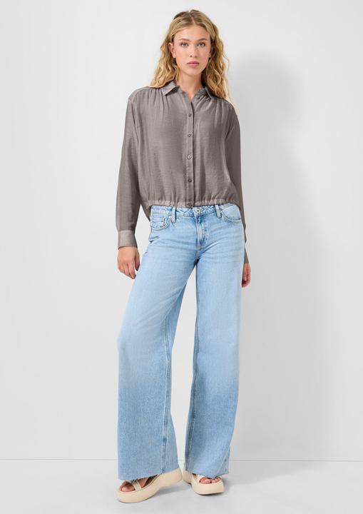 Immagine prodotto s.Oliver Bluse Leicht transparente Bluse mit Gummizug am vorderen Saum (34)