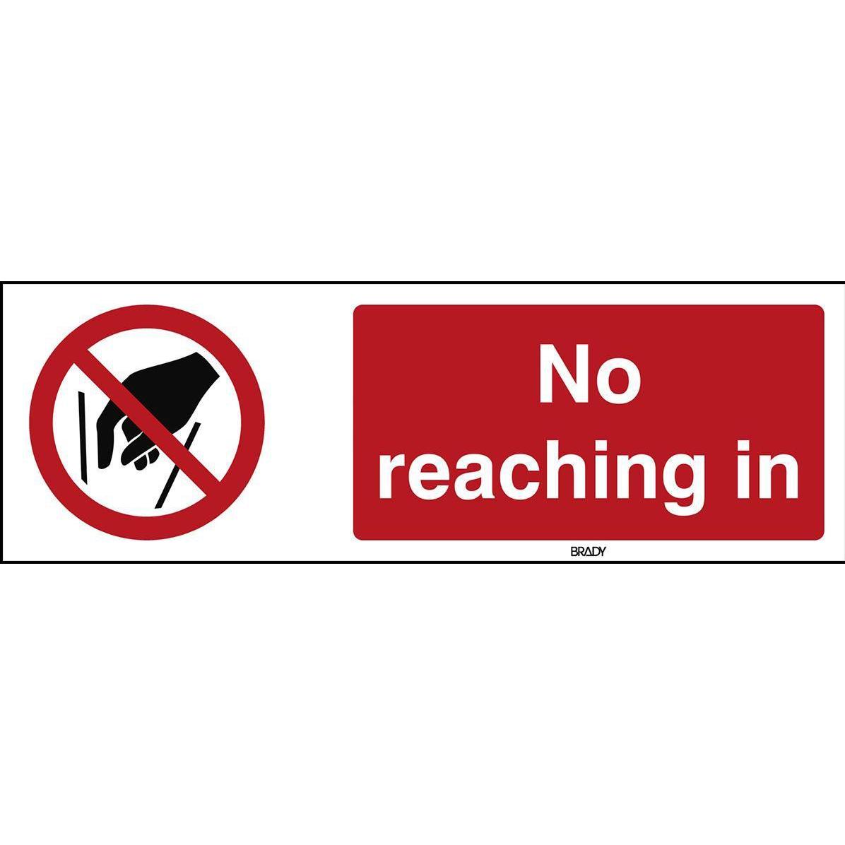 Thumbnail - Brady, Sicherheitskennzeichnung, ISO Safety Sign - No reaching