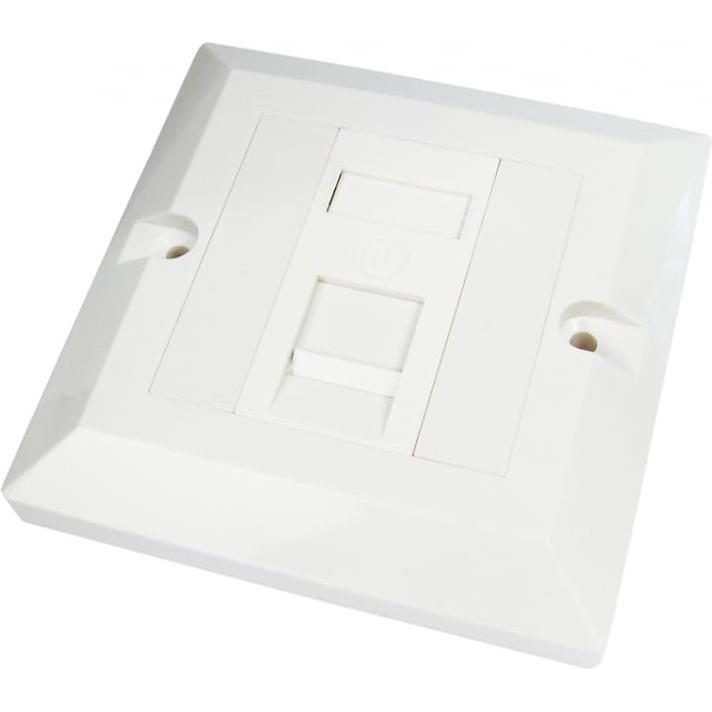 Cables Direct CDL 1 Port Cat6 plate Single Gang, Netzwerkkabel