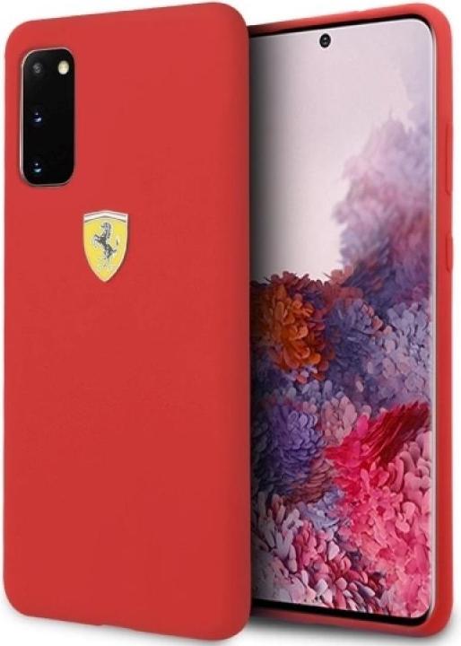 Produktbild Ferrari Hardcase FESSIHCS62RE S20 G980 czerwony/red Silicone (Samsung Galaxy S20)