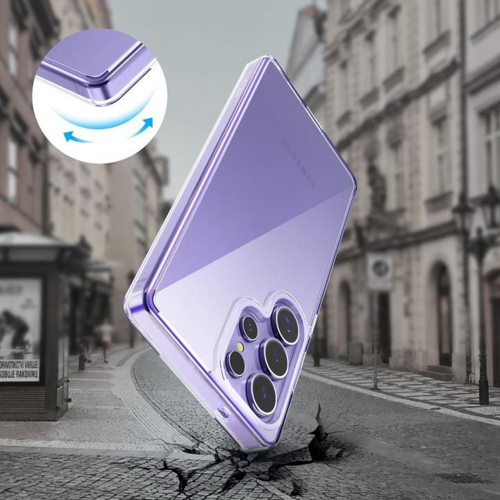 Actual product image Tech-Protect Samsung Galaxy S25 Ultra Flexair Hybrid Case - Transparent (Samsung Galaxy S25 Ultra)