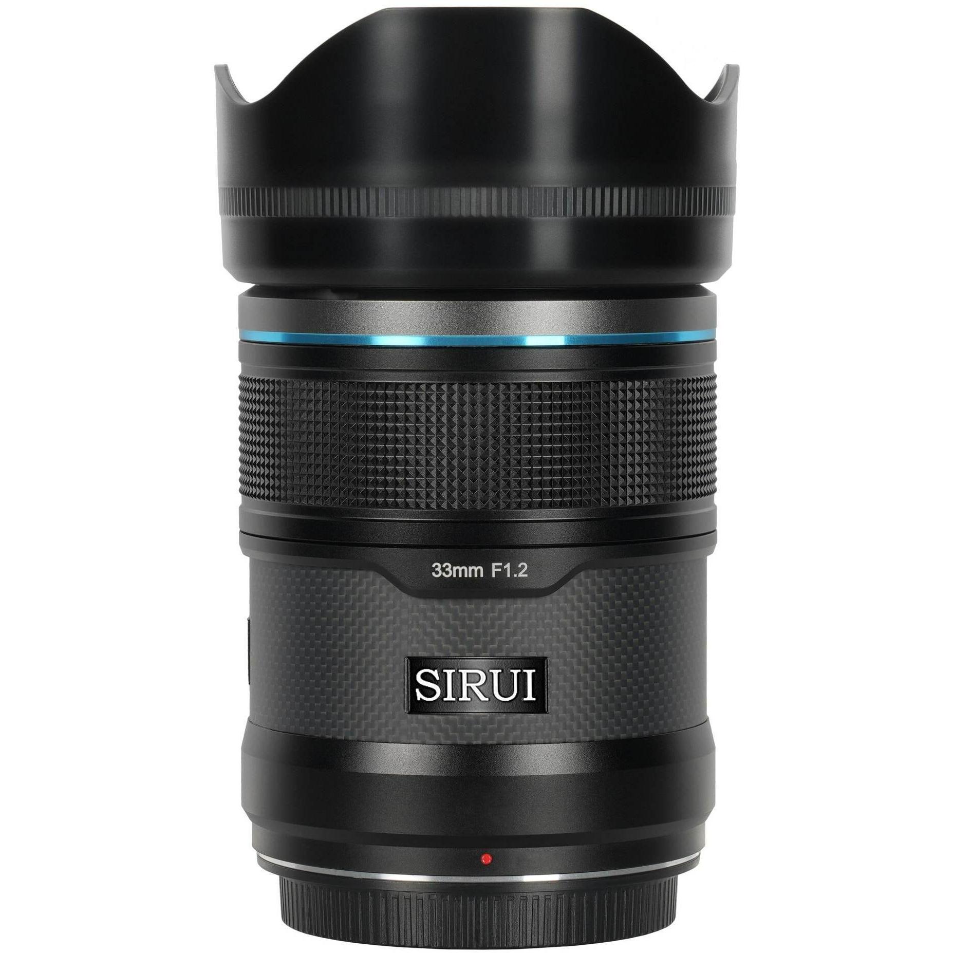 Sirui Sniper 33mm F1.2 APSC Auto-Focus Lens (Fuji X-Mount, Black, Carbon Fiber) (Fujifilm X, APS-C / DX), Objektiv, Schw...