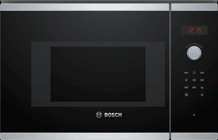 Produktbild Bosch Hausgeräte Serie 4 BFL523MS0 microwave Built-in Solo microwave Black, Stainless steel