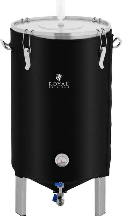 Actual product image Royal Catering Fermenter Edelstahl Fermentierkessel Gärkessel mit Isoliermantel 70 L 0 - 40 °C