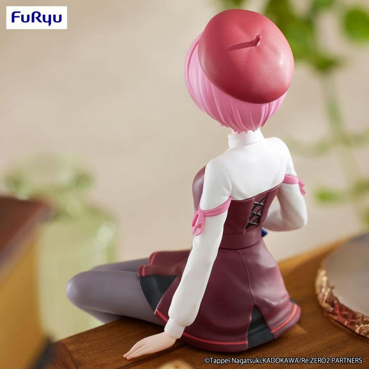 Actual product image Furyu Re:Zero Starting Life in Another World Noodle Stopper PVC Statue Ram Book Girl Ver. 14 cm