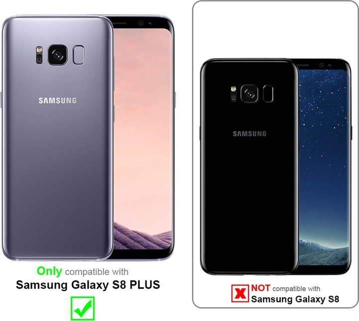 Produktbild Cadorabo Book Jeans Optik Cover (Samsung Galaxy S8+)