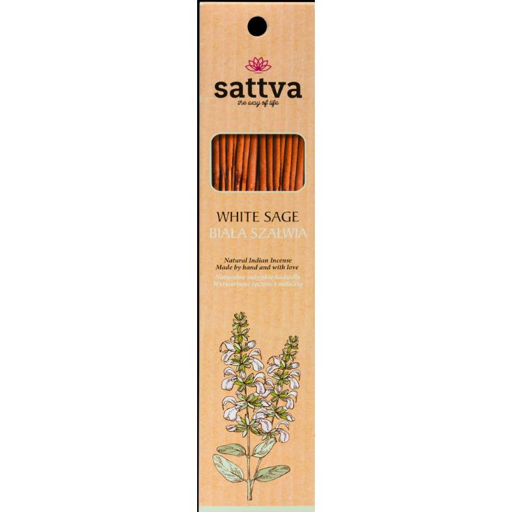 Sattva Ayurveda, Räucherstäbchen, Sattva - Incense Sathya Ehite Sage Incense 15pcs