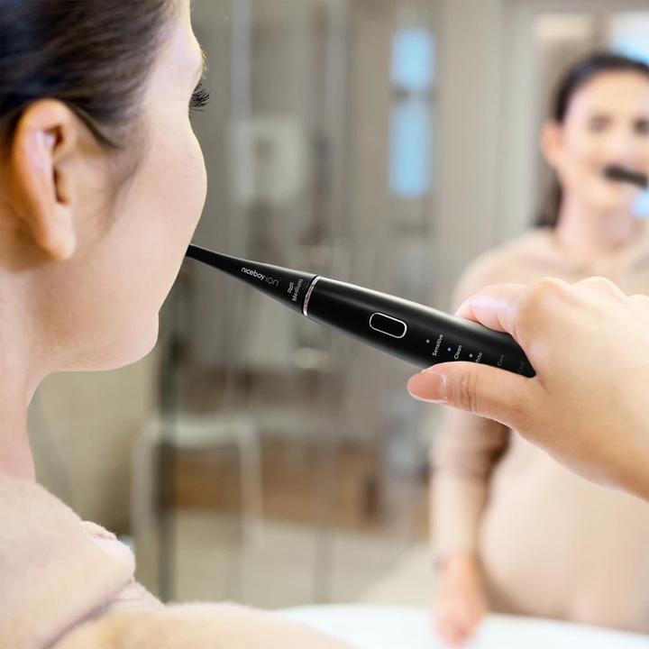 Actual product image Niceboy Electric toothbrush ION Sonic Elektrisk Tandbørste Sort