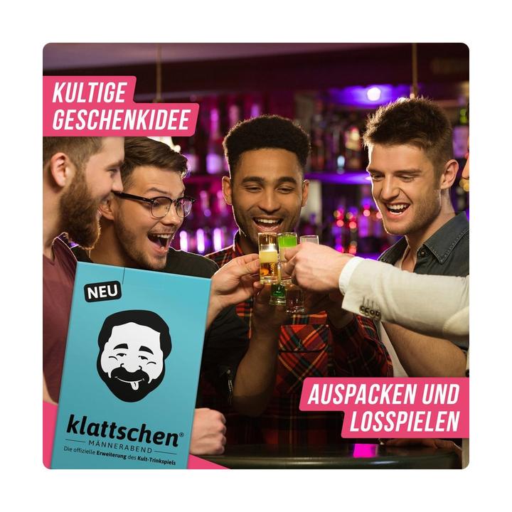 Produktbild Denkriesen klattschen® -MÄNNERABEND - Die offizielle Erweiterung des Kult-Trinkspiels