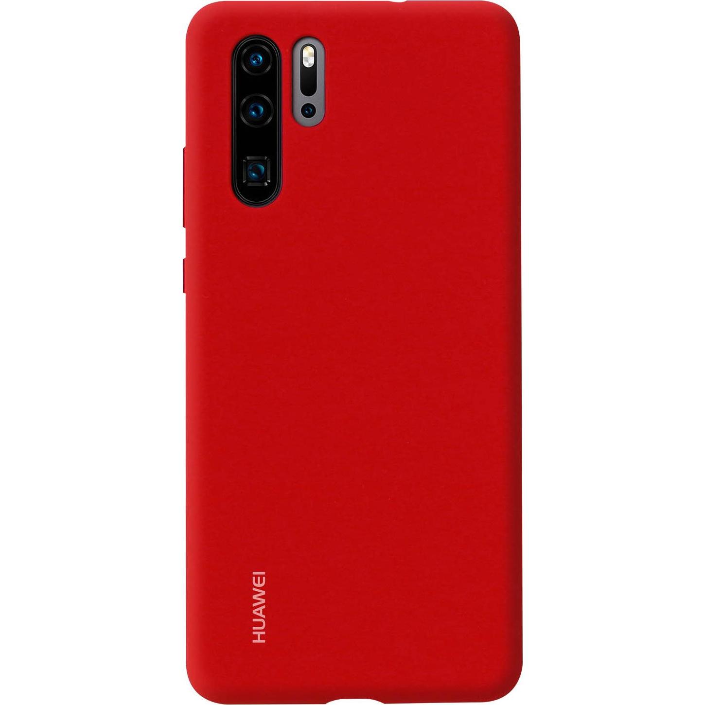 Huawei Silicone (Huawei P30 Pro), Smartphone Hülle, Rot