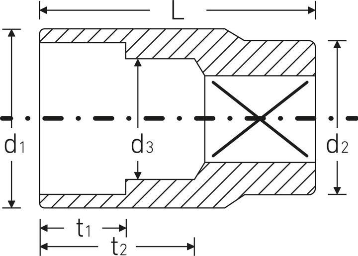 Produktbild Stahlwille 12-kant Steckschlüss 1/2DRx24mm (24 mm)