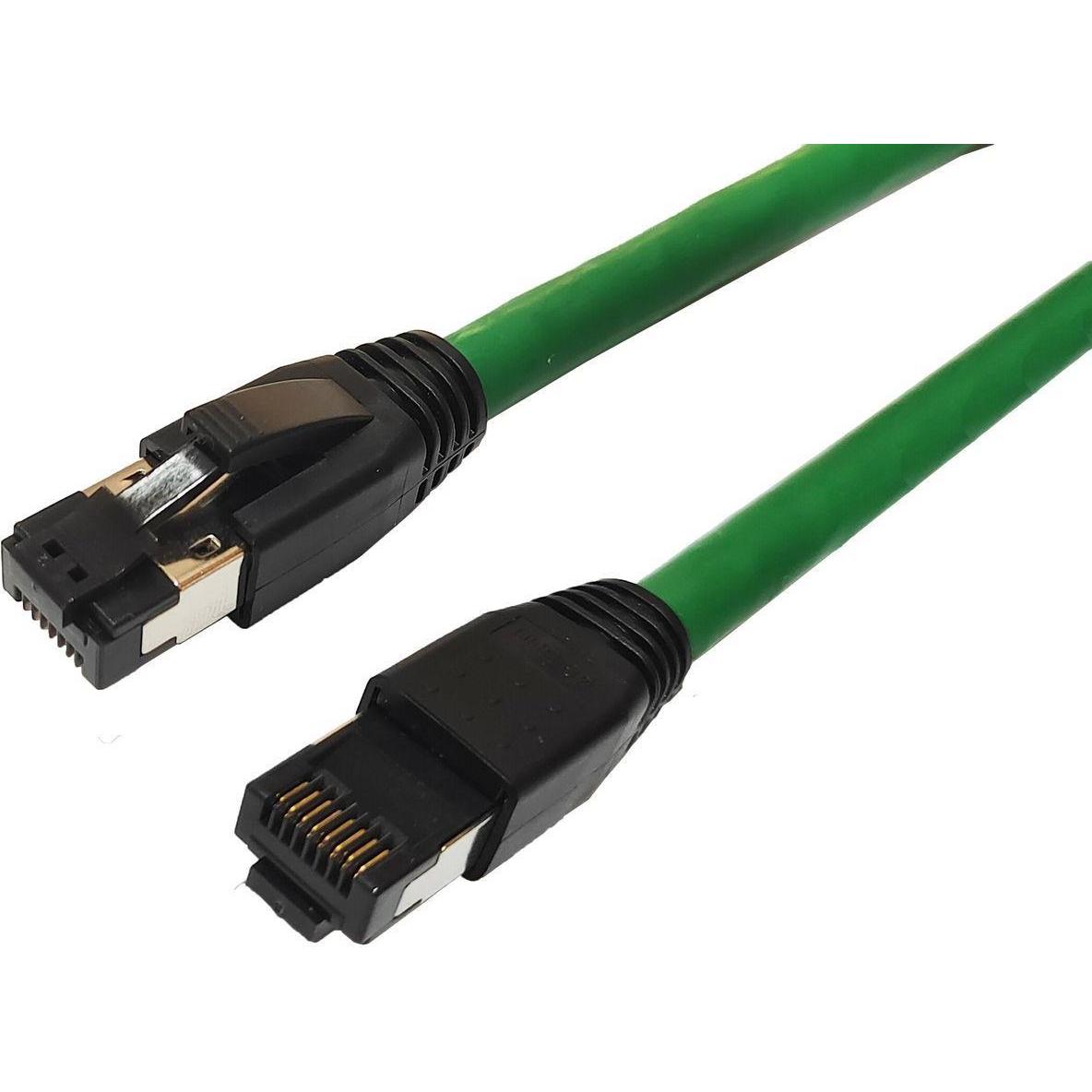 Thumbnail - MicroConnect CAT8.1 S/FTP 0,25m Green LSZH (S/FTP, CAT8.1, 0.25 m), Netzwerkkabel