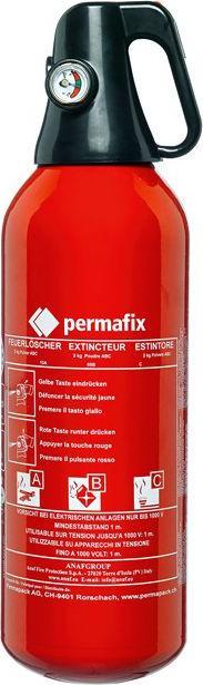 Actual product image Permafix Powder fire extinguisher PS6-HJ (A, B, C)