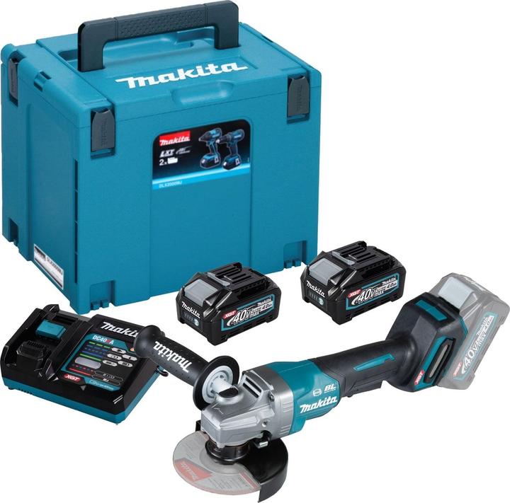 Image du produit Makita Meuleuse d'angle sans fil 40V GA013GM201 (125 mm)
