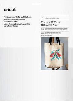 Produktbild Cricut Aufbügelfolie Joy Xtra bedruckbar A4, 5 Bögen, Weiss