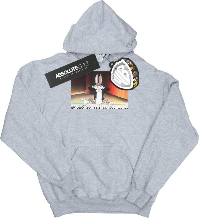 Looney Tunes Bugs Bunny Playing Piano Kapuzenpullover (XL)