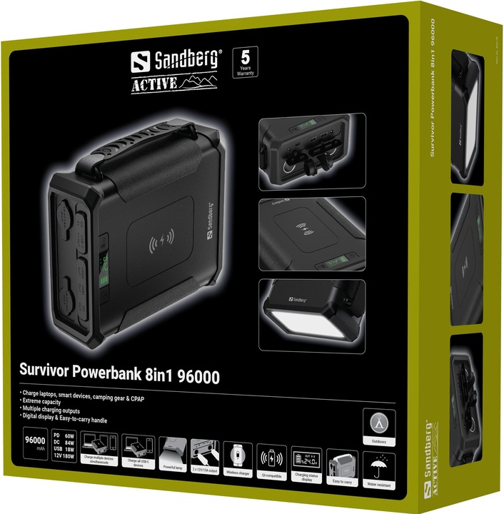 Produktbild Sandberg Survivor (96000 mAh, 180 W, 307.20 Wh)