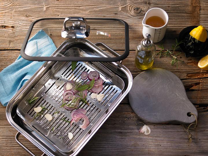 Actual product image WMF Aroma Vitalis + asparagus tongs (Casserole + Stewpot, Stainless steel)