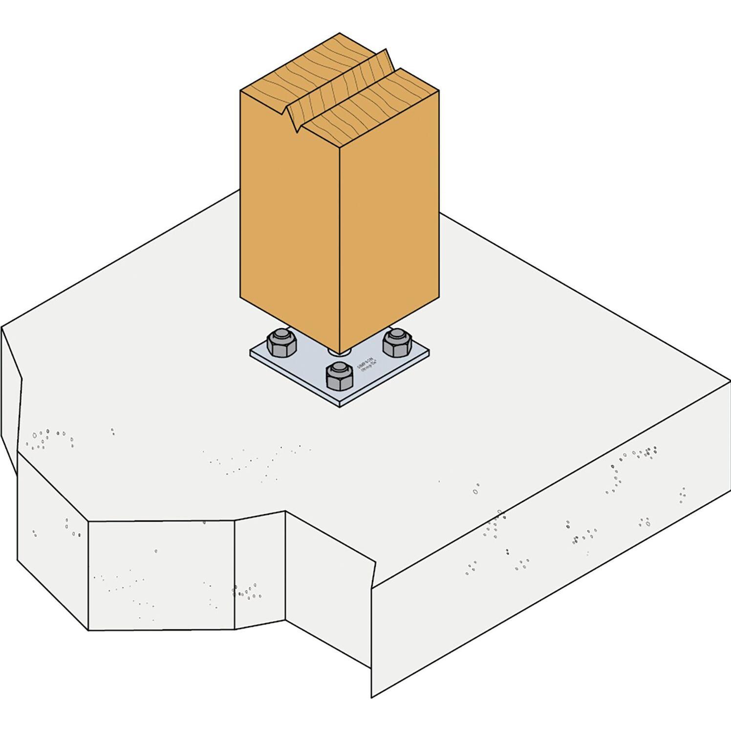 Thumbnail - Simpson Sst, Baubeschläge + Holzverbinder, Stützenfüsse PS 80 (Stützenfuss, 1 Stk.)
