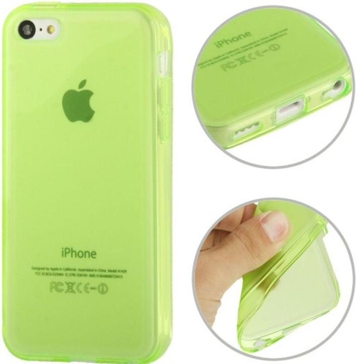Actual product image König Design Protective cover TPU Case for mobile Apple iPhone 5C Green (Apple iPhone 5c)