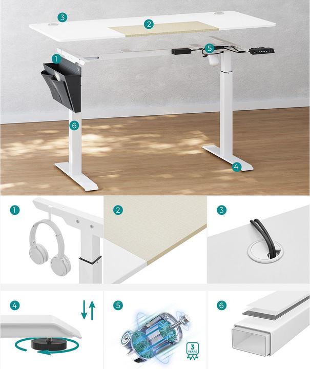 Actual product image Songmics Work (140 x 60 x 120 cm)