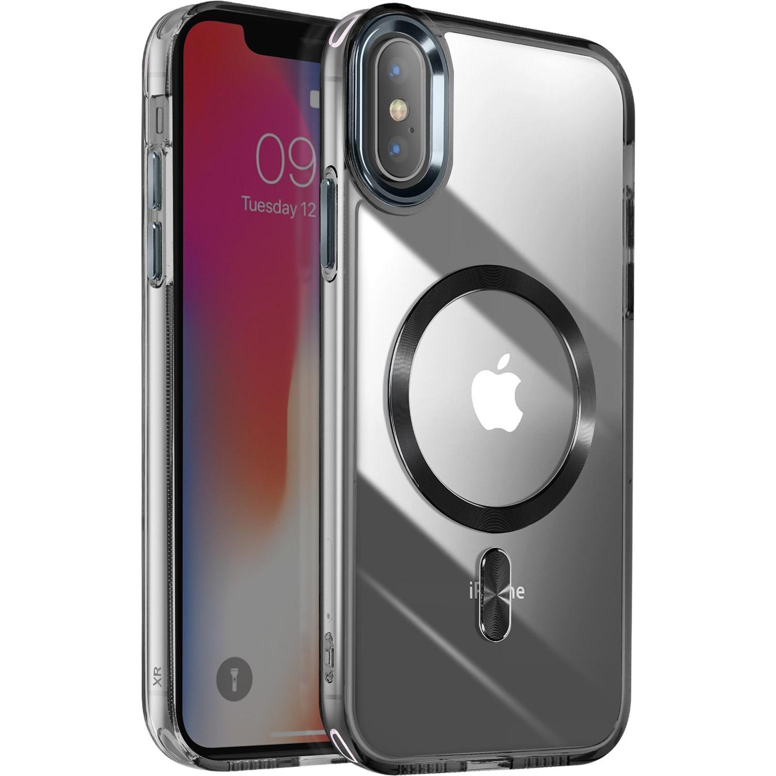 Avizar Cristal Color Case (Apple iPhone XS), Smartphone Hülle, Schwarz