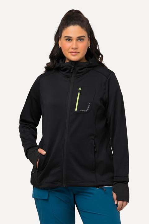 Image du produit Ulla Popken Veste en molleton HYPRAR, imprimé réfléchissant, capuche, passe-pouces intégrés (42, 44)