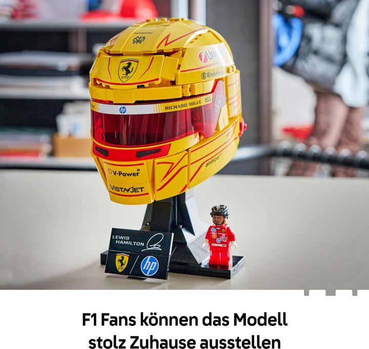 Actual product image LEGO Scuderia Ferrari HP Lewis Hamilton Helmet (LEGO Editions)
