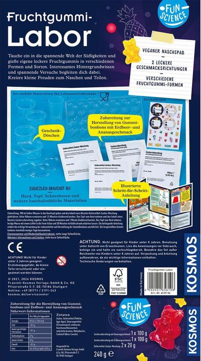 Actual product image Kosmos Fun Science Fruit Gum Lab