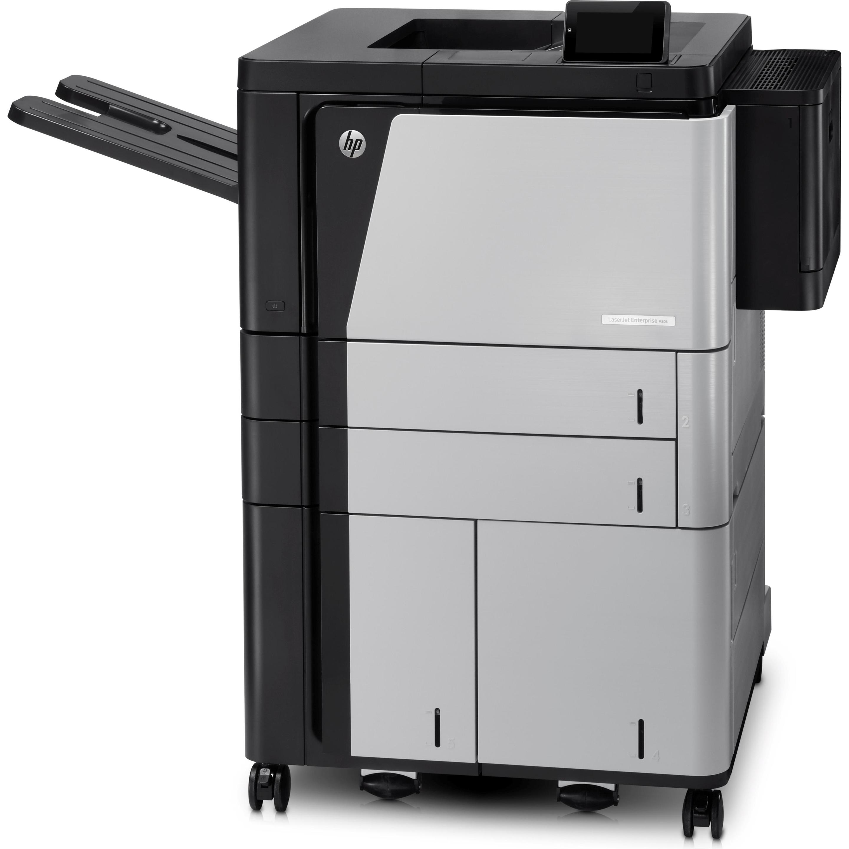 HP LaserJet Enterprise M806x+ (Laser, Schwarz-Weiss), Drucker, Schwarz, Grau
