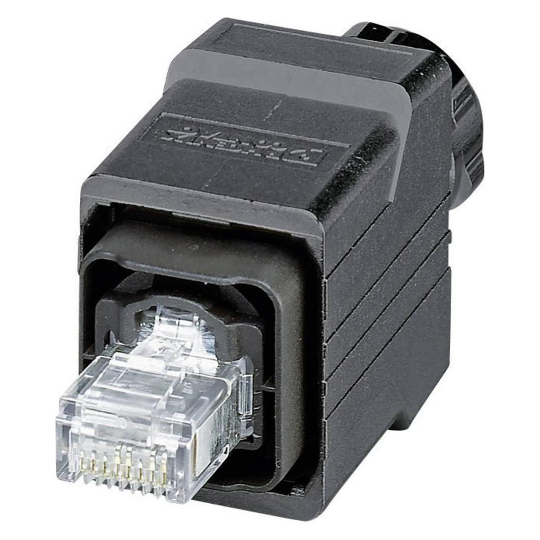 Phoenix Contact Phoenix VS-PPC-C1-RJ45-POBK-PG9-8Q5 RJ-45 Schwarz Drahtverbinder, Elektronikkabel + Stecker, Schwarz