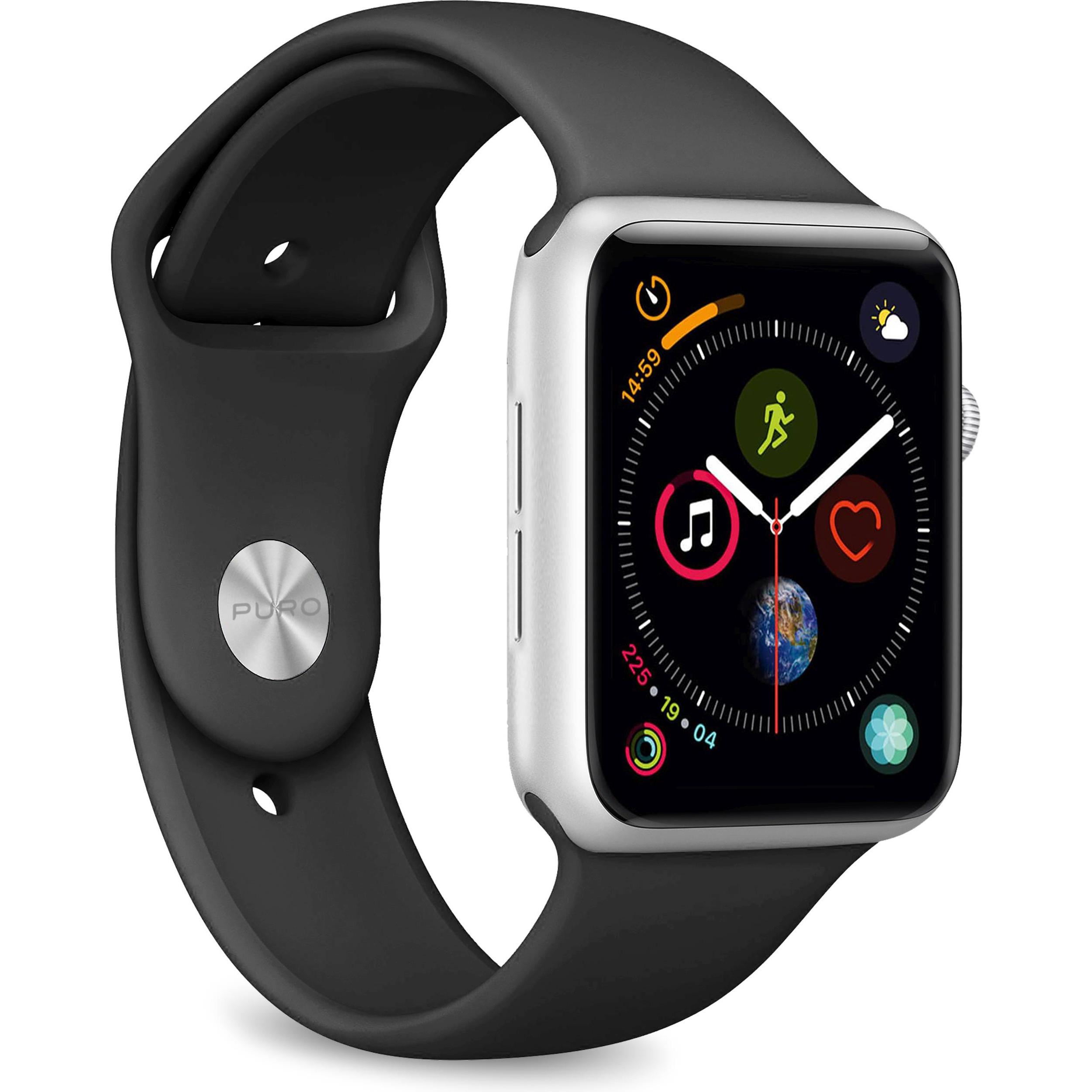 Puro Icon 42-44mm (44 mm, Silikon, Apple Watch Series 4, Apple Watch SE, Apple Watch Series 6, Apple Watch Series 5), Uh...