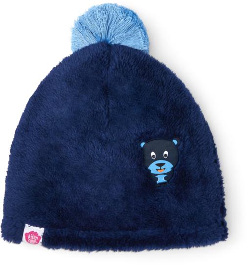 Actual product image Affenzahn Beanie Bear Recycled Fleece navy