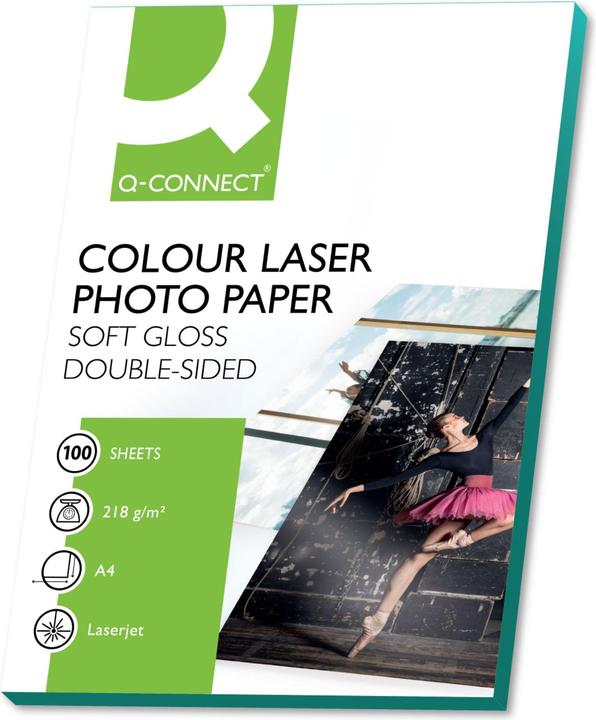 Actual product image Q-Connect Photo paper Colour Laser, glossy (220 g/m², A4, 100 x)