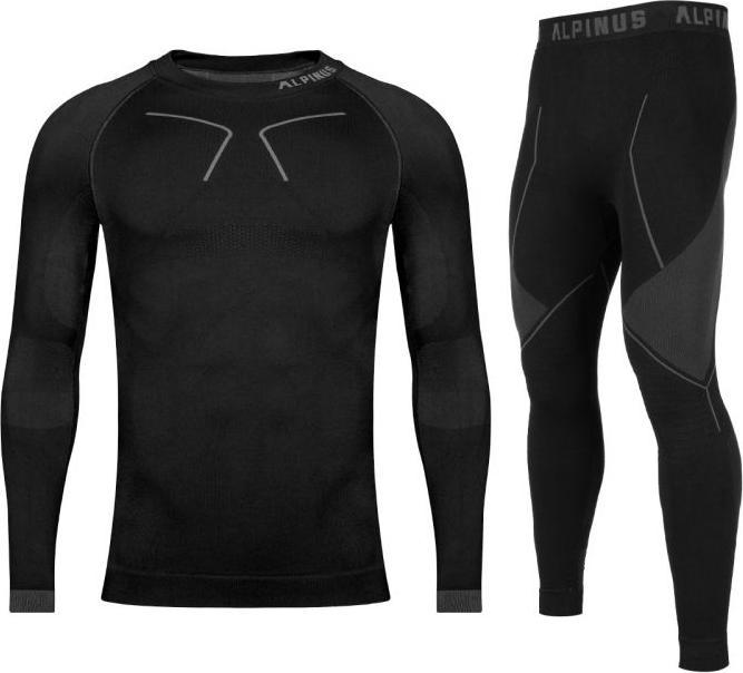 Actual product image Alpinus Thermounterwäsche Tactical Base Layer Set schwarz und grau (S)