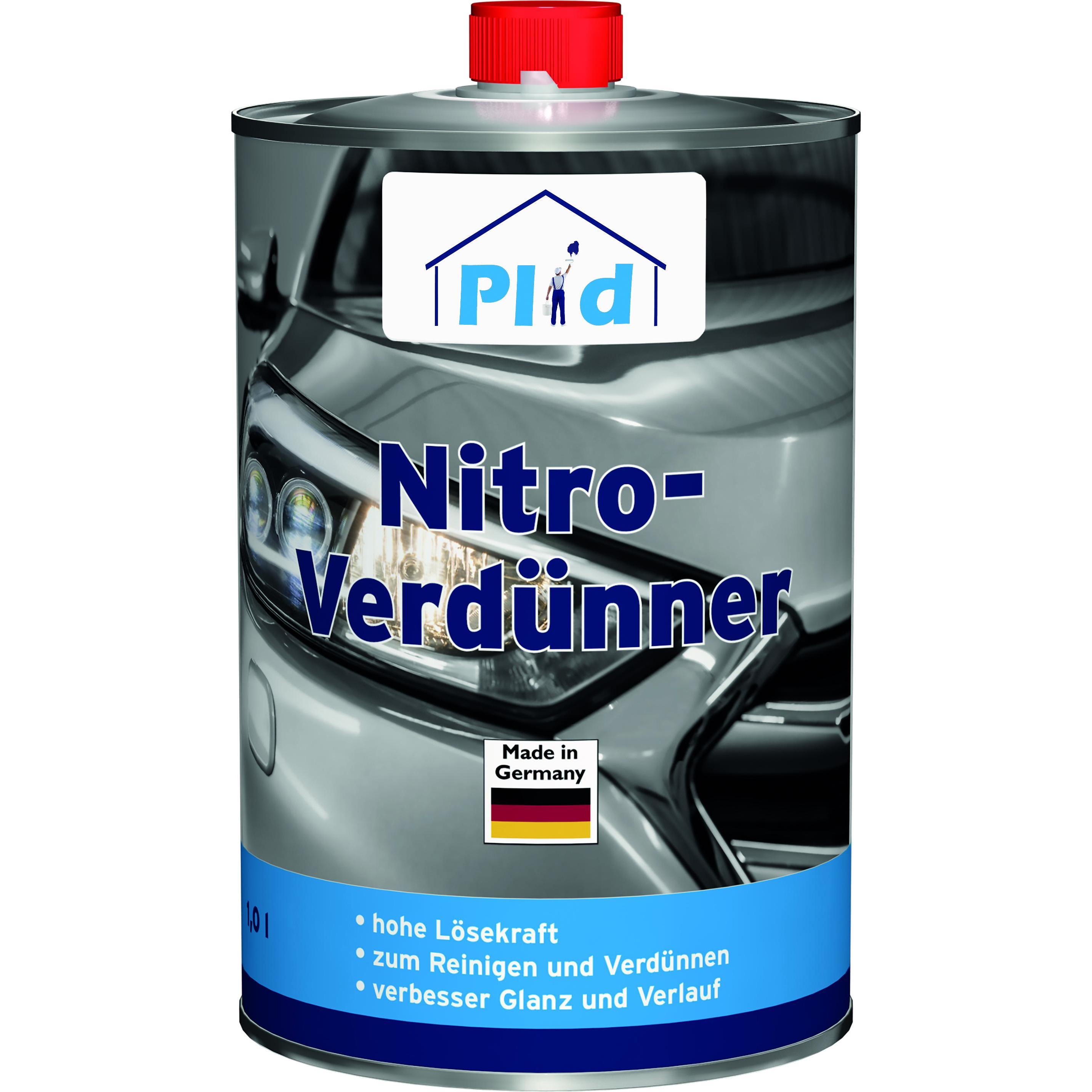 Thumbnail - Plid, Verdünner + Abbeizer, Nitro-Verdünner 1L / Reiniger Lack-Verdünner Verdünner Pinselreiniger Farblos (1000 ml)