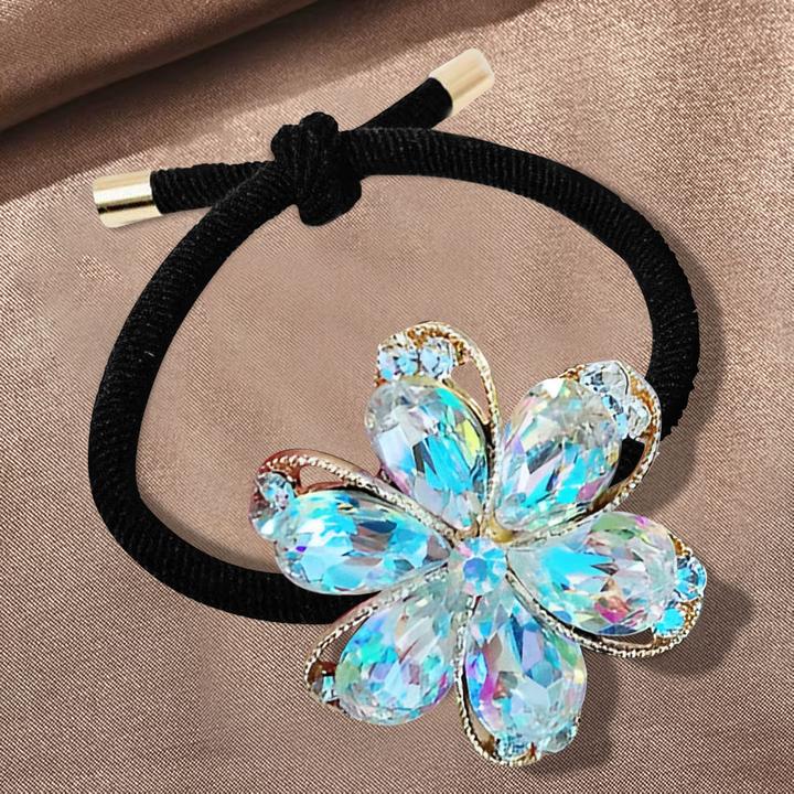 Immagine prodotto Avizar Glänzender Blumen-Haargummi (Elastico per capelli)
