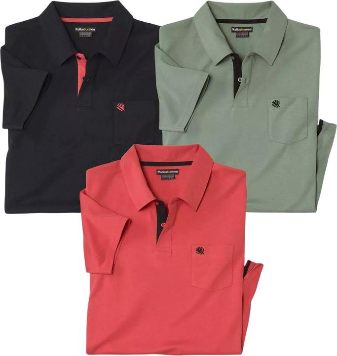 Produktbild Atlas For Men Poloshirt (3erPack) (L)