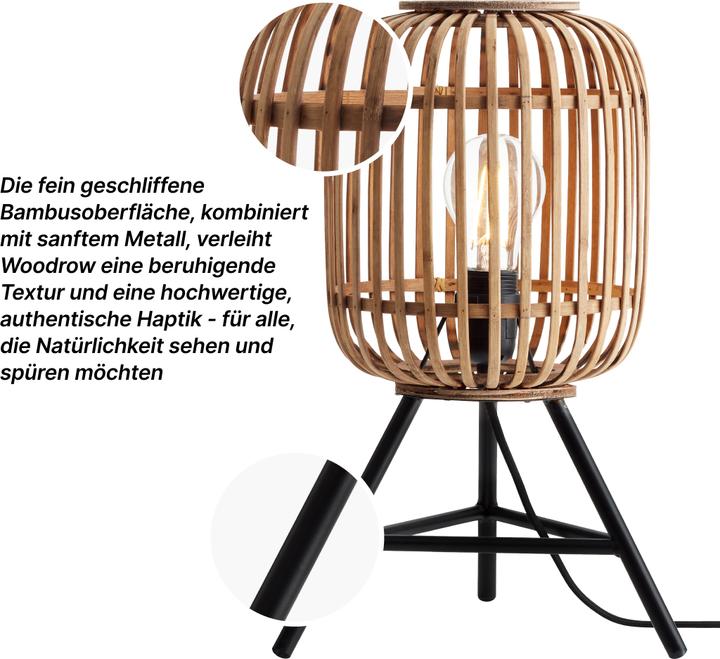 Produktbild Brilliant Woodrow E27 TL Tischleuchte (E27)