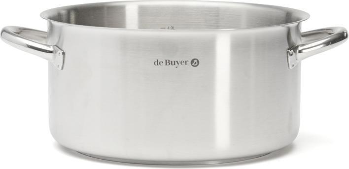 Produktbild de Buyer PRIM'APPETY Kochtopf nieder Ø24cm, Induktion (Kochtopf, Edelstahl, 24 x 15 cm)