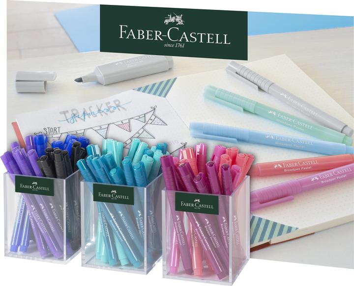 Actual product image Faber-Castell Fineliner BROADPEN Pastel, box of 3 (3x)
