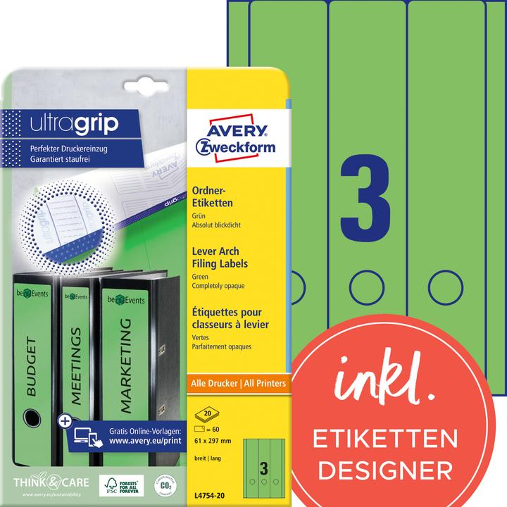 Produktbild Avery Ordner-Etiketten
